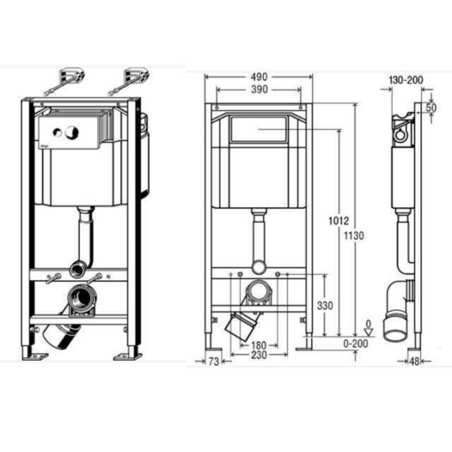 Модуль-бачок Eco Standart Viega 713386