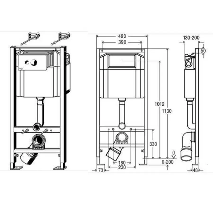 Модуль-бачок Eco Standart Viega 713386