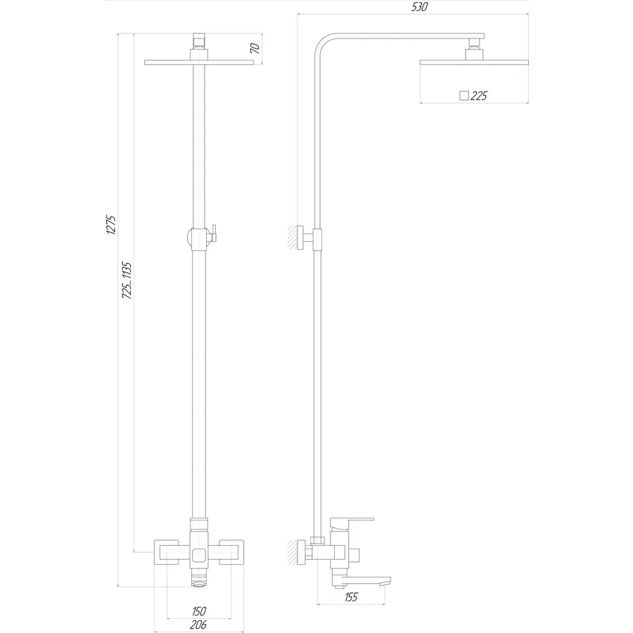 Душова система Globus Lux MILANO DS0026