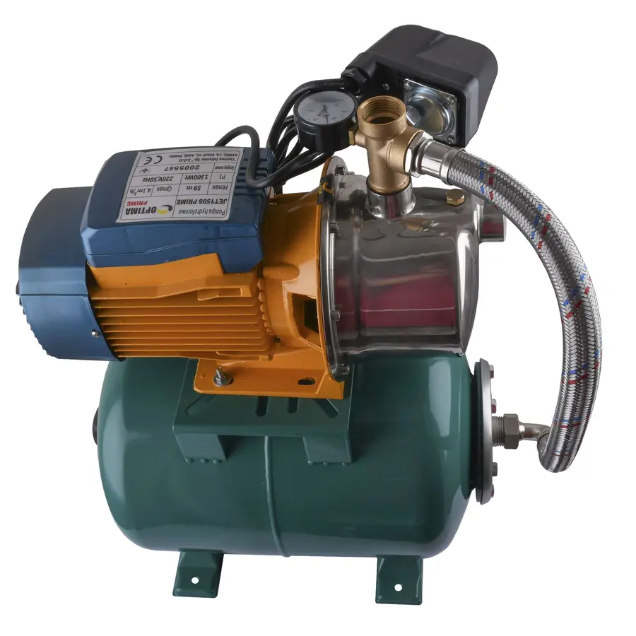 Насосна станція Optima JET150S PRIME-24 бак VOLKS 1,3кВт на гребінці