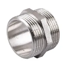 Ніпель нікельований 1 1/4″ЗР х 1 1/4″ЗР штампований А0516А(нк) VA