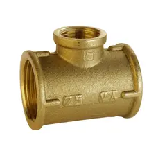 Трійник редукційний латунний 1″ВР х 1/2″ВРх 1″ВР штампований А0206А VA Трійник редукційний латунний 1″ВР х 1/2″ВРх 1″ВР штампований А0206А VA