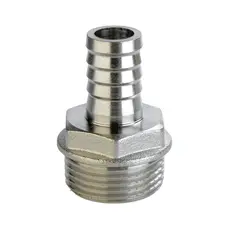 Штуцер нікельований 3/4″ЗР х 14мм штампований А2042А(нк) VA