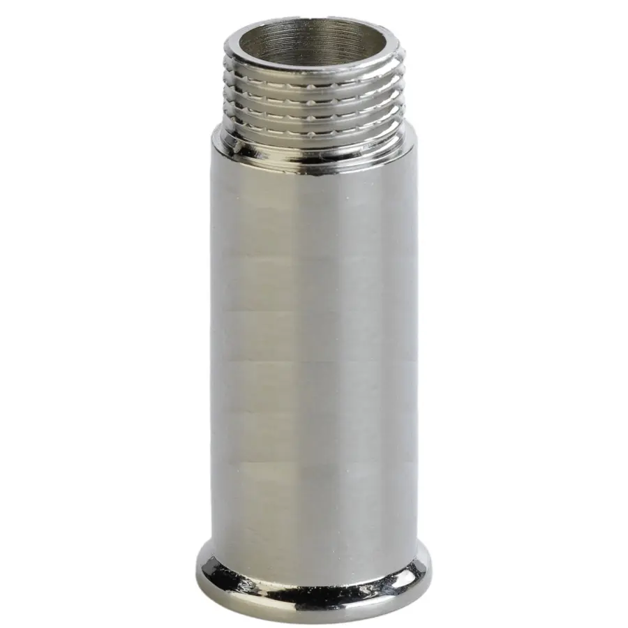 Подовжувач хромований 1/2″ х 40мм штампований з буртом А3506Ахр