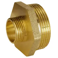 Ніпель редукційний латунний 2″ЗР х 1″ЗР штампований А0543А