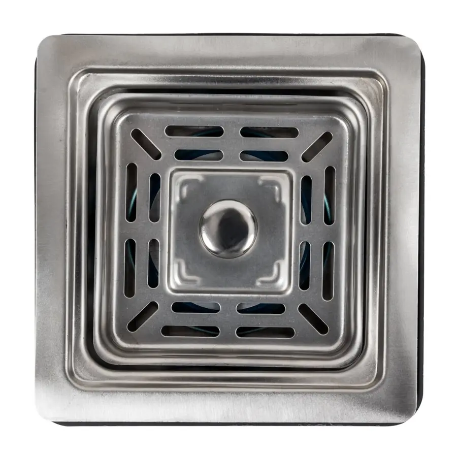 Верхня квадратна частина сифону під мийку Handmade (нержавійка)