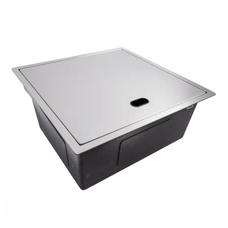 Кухонна мийка CM 50*50 прихована нержавійка VALESO Handmade (змішувач в комплекті)