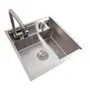 Кухонна мийка CM 50*50 прихована нержавійка VALESO Handmade (змішувач в комплекті)