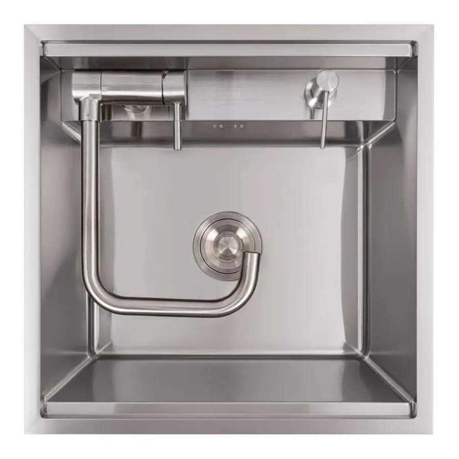 Кухонна мийка CM 50*50 прихована нержавійка VALESO Handmade (змішувач в комплекті)
