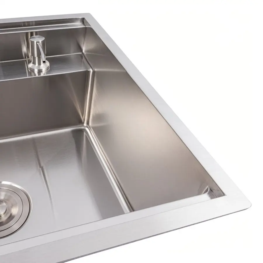 Кухонна мийка CM 50*50 прихована нержавійка VALESO Handmade (змішувач в комплекті)