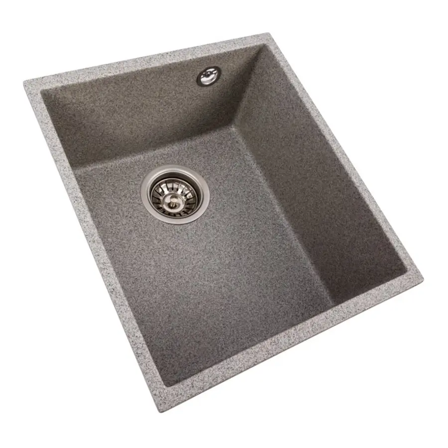 Гранитная мойка для кухни VALESO ROXY 3744 матовая Серая