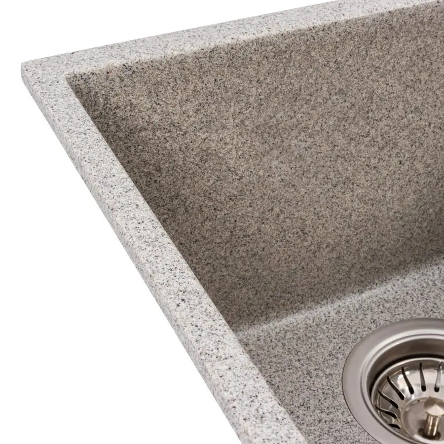 Гранитная мойка для кухни VALESO ROXY 3744 матовая Серая