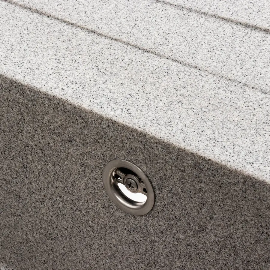 Кухонна мийка гранітна матова 7050 CASCADA VALESO Сірий