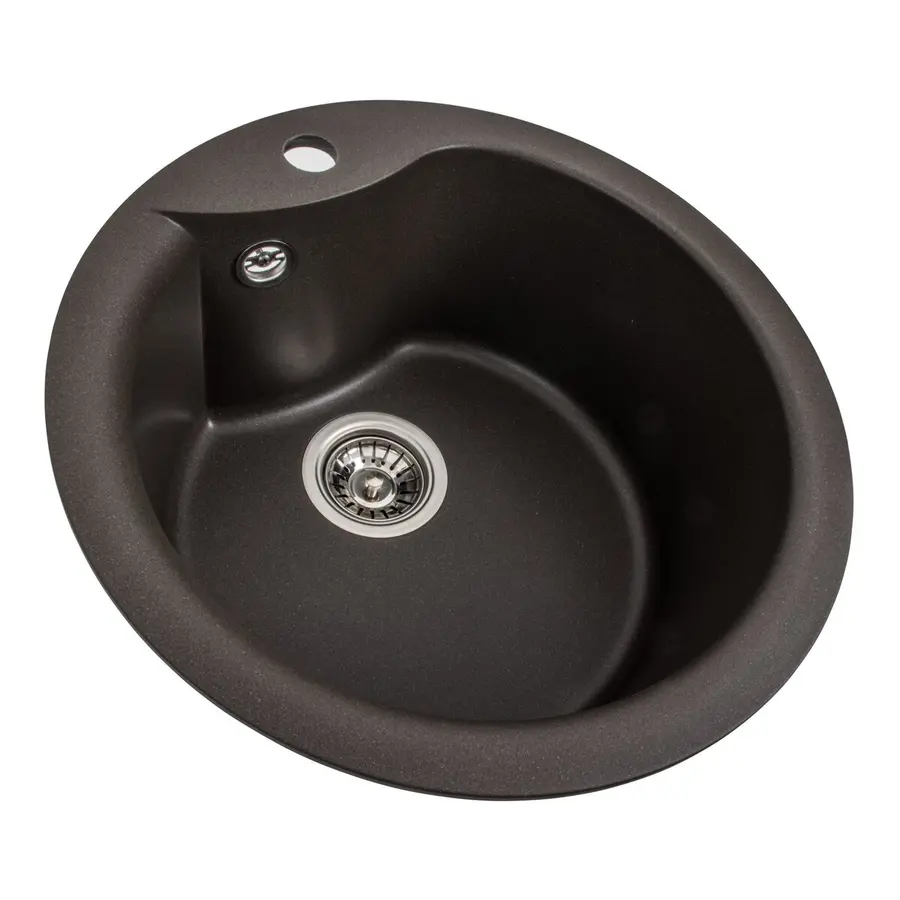 Гранитная мойка для кухни VALESO TURAS 480 матовая Темная Скала