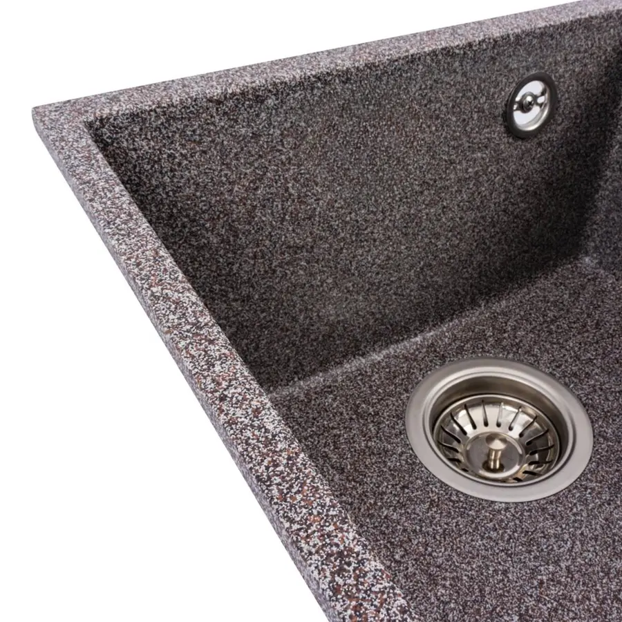 Гранитная мойка для кухни VALESO ROXY 3744 матовая Микс