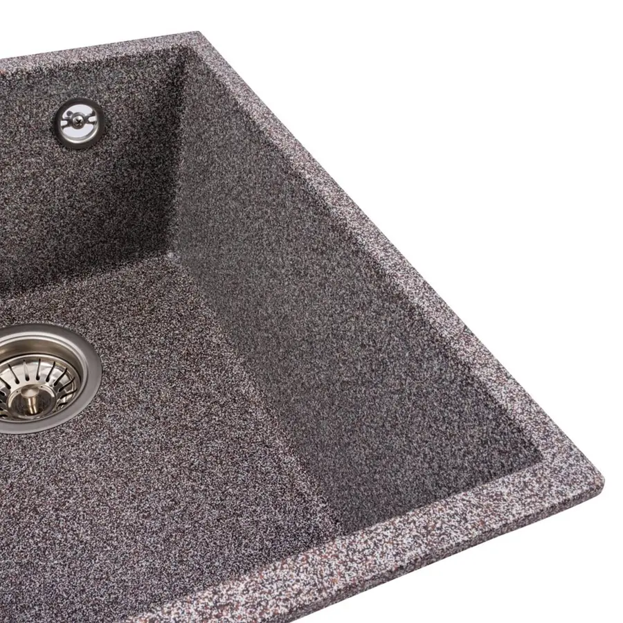 Гранитная мойка для кухни VALESO ROXY 3744 матовая Микс