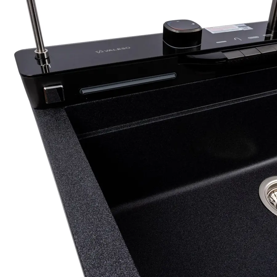 Гранитная мойка для кухни VALESO EVANORA 7546 матовая Карбон