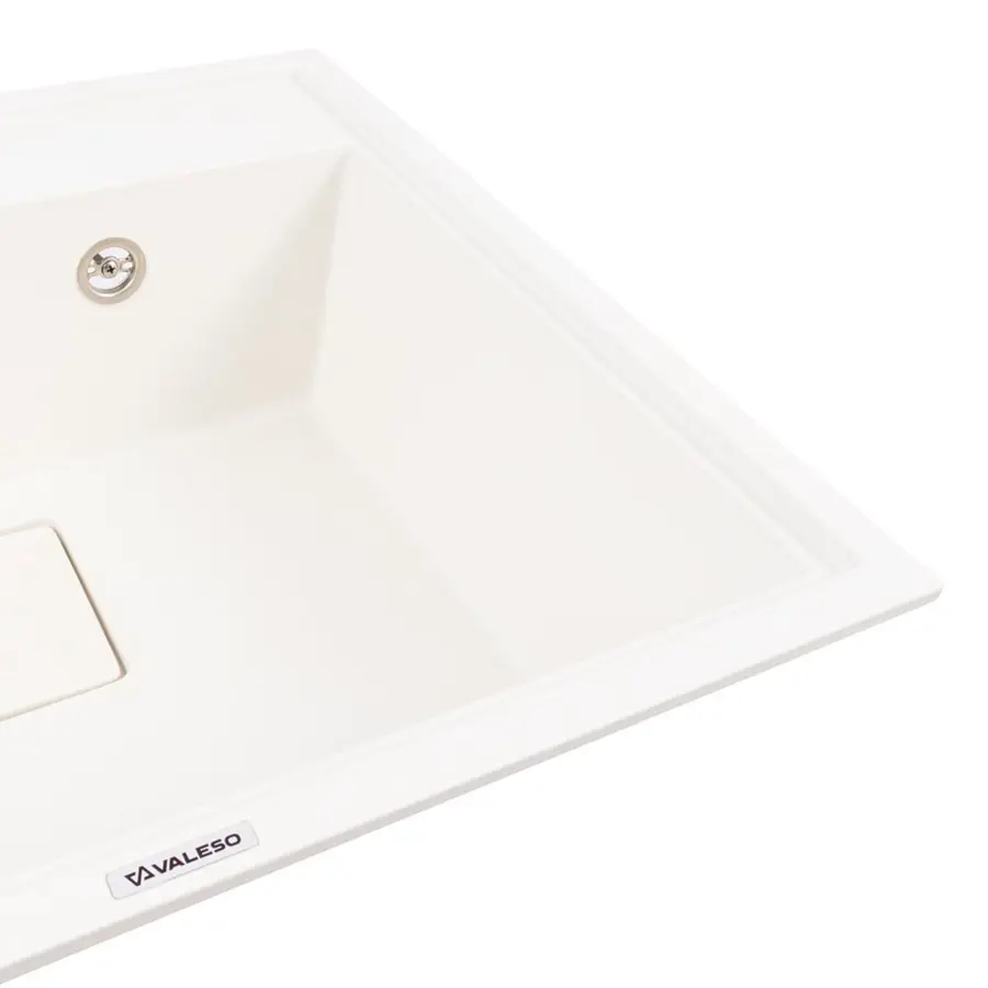 Гранитная мойка для кухни VALESO SHERLIT 6050 матовая Белоснежная