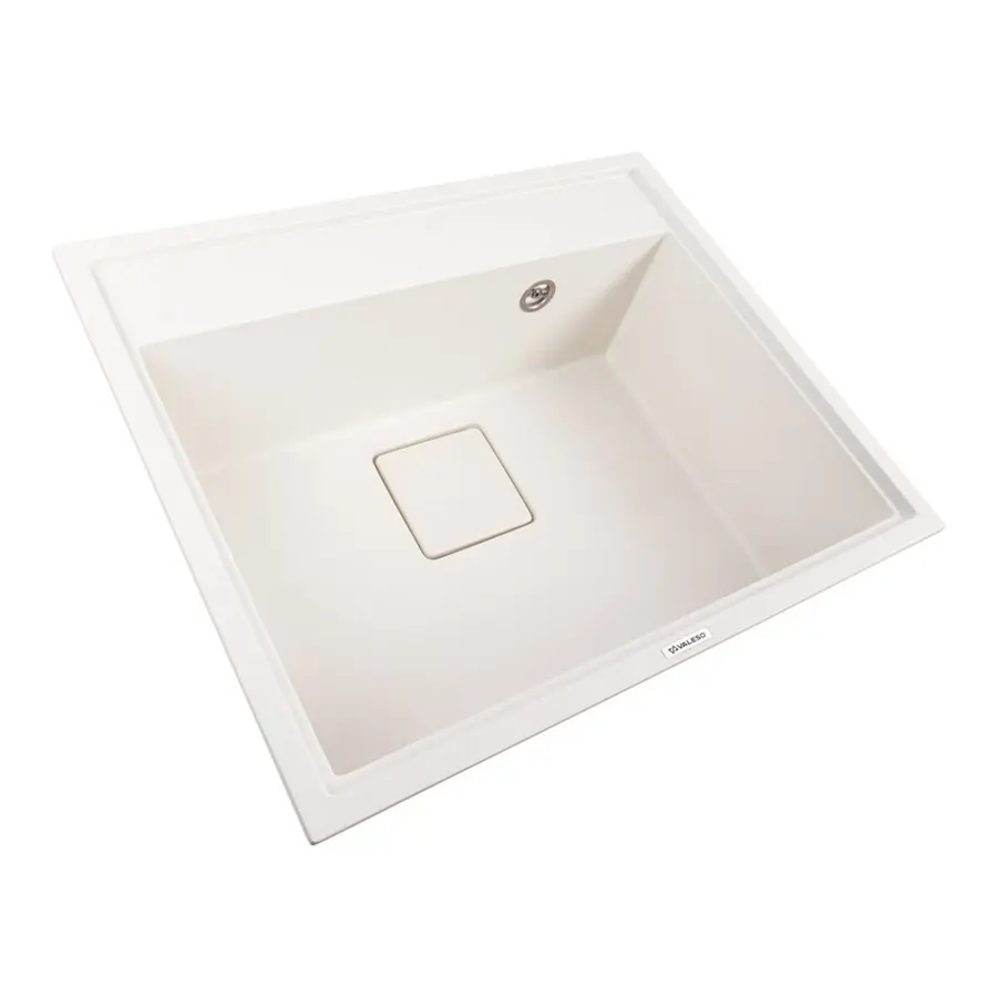 Гранитная мойка для кухни VALESO SHERLIT 6050 матовая Белоснежная