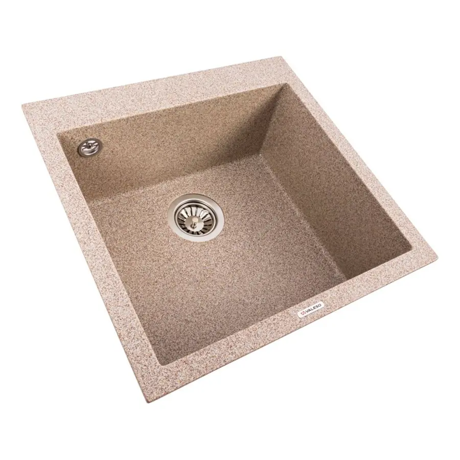 Гранитная мойка для кухни VALESO GALAX 5050 матовая Карамель