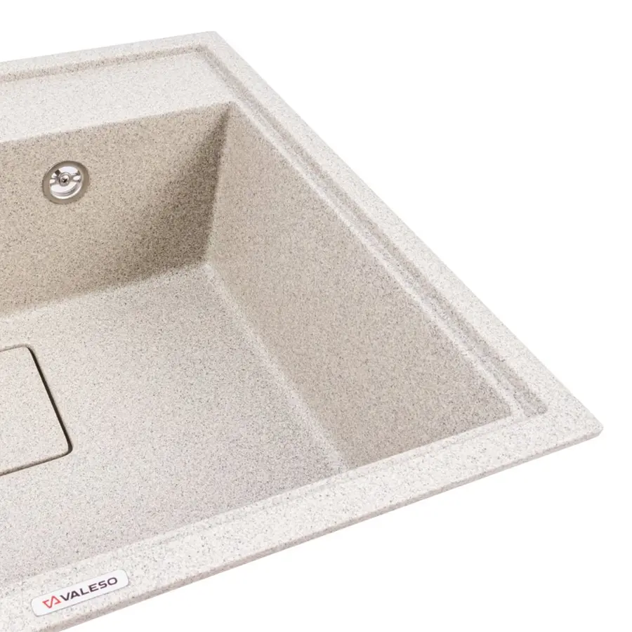 Гранітна мийка VALESO SHERLIT 6050 матова Чорна