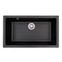 Гранитная мойка для кухни Platinum 7945 Paruana матовая Черная