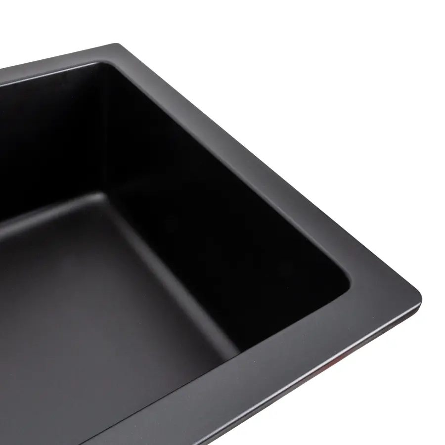 Гранитная мойка для кухни Platinum 7945 Paruana матовая Черная