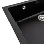 Гранитная мойка для кухни Platinum 7945 Paruana матовая Черная