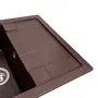 Гранітна мийка для кухні Platinum 6550 INTENSO матова Мокко