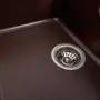Гранітна мийка для кухні Platinum 6550 INTENSO матова Мокко