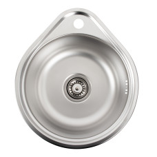 Кухонна мийка з нержавіючої сталі Platinum ДЕКОР 4539 (0,6/170 мм)