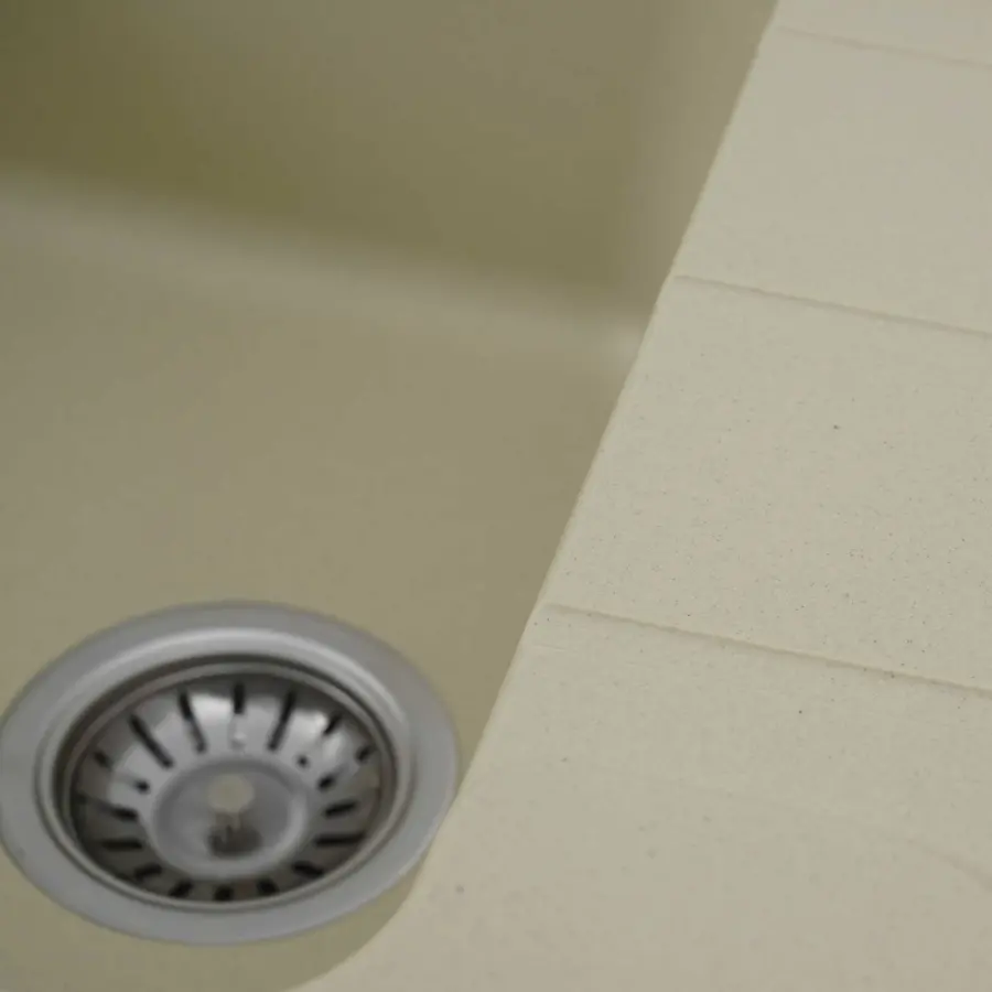 Гранітна мийка для кухні Platinum 7850 CAMELIA глянец Айворі