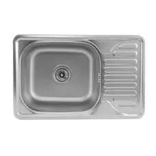 Кухонна мийка з нержавіючої сталі Platinum САТИН 6642 (0,8/180 мм)