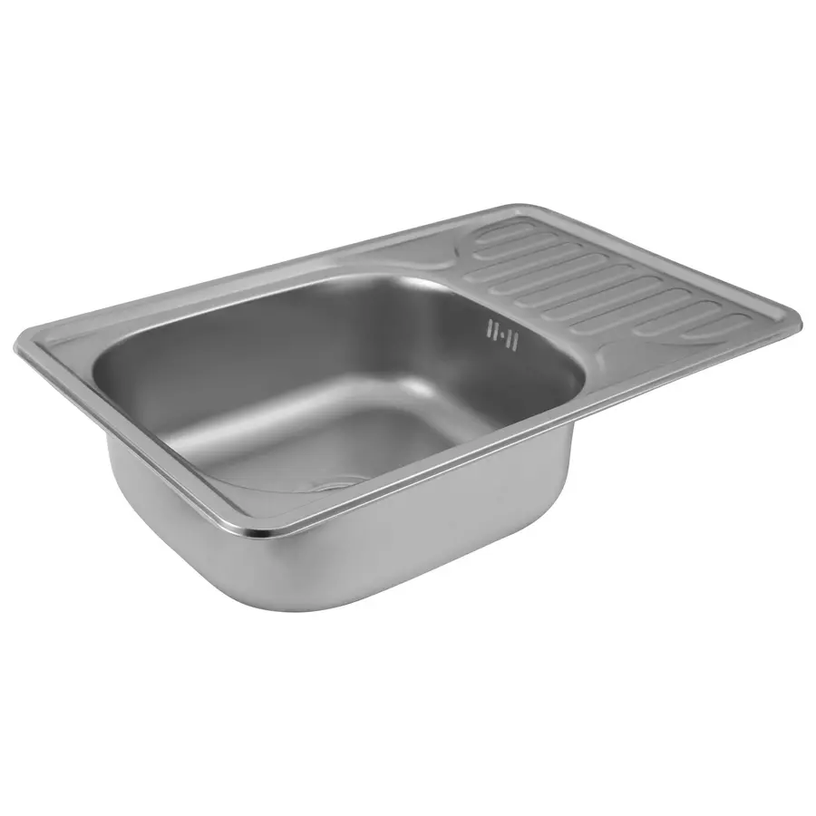 Кухонна мийка з нержавіючої сталі Platinum САТИН 6642 (0,8/180 мм)