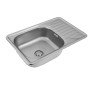 Кухонна мийка з нержавіючої сталі Platinum САТИН 6642 (0,8/180 мм)