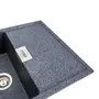 Гранітна мийка для кухні Platinum 8650 DIAMOND матова (графіт)