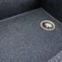 Гранітна мийка для кухні Platinum 8650 DIAMOND матова (графіт)