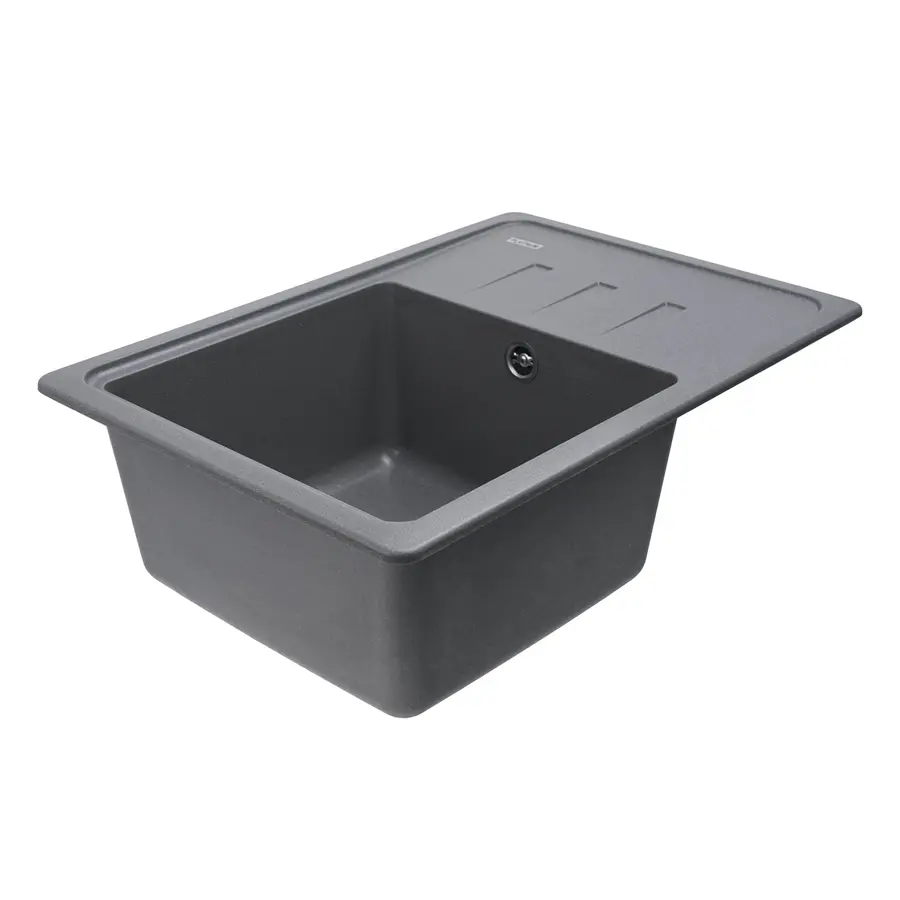 Гранітна мийка для кухні Platinum 6243 LIANA матова Сірий мусон