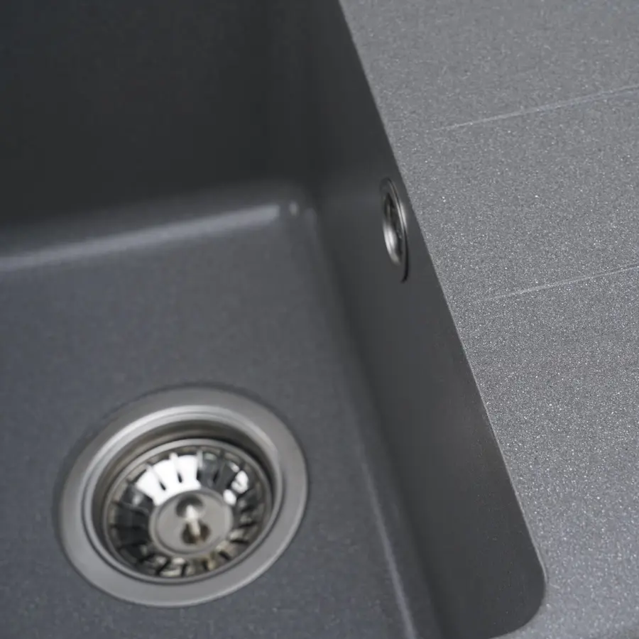 Гранітна мийка для кухні Platinum 6243 LIANA матова Сірий мусон