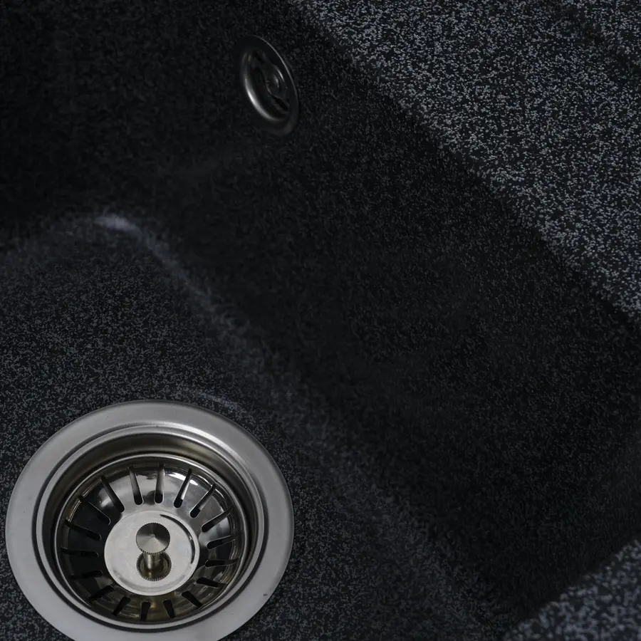 Гранитная мойка для кухни Platinum 4050 KORRADO матовая Графит