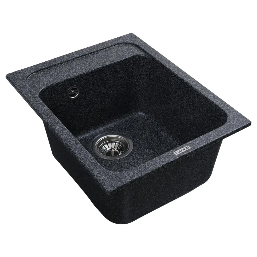 Гранитная мойка для кухни Platinum 4050 KORRADO матовая Графит