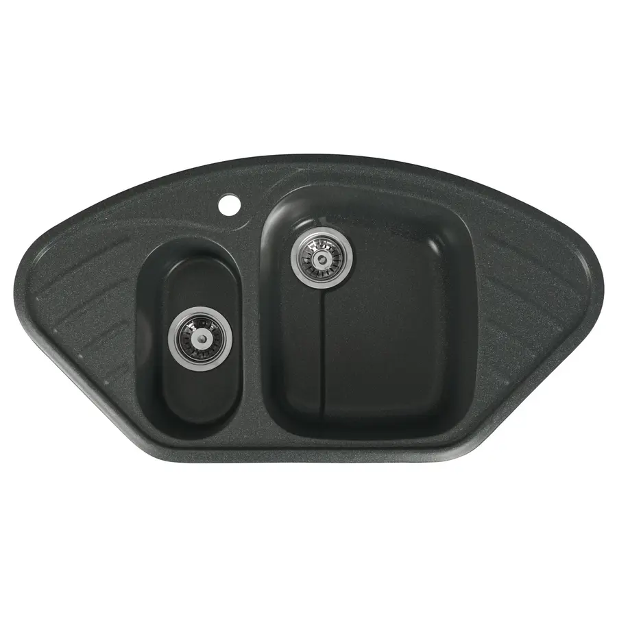 Гранітна мийка для кухні Platinum 9250UW LARGO глянець Антрацит