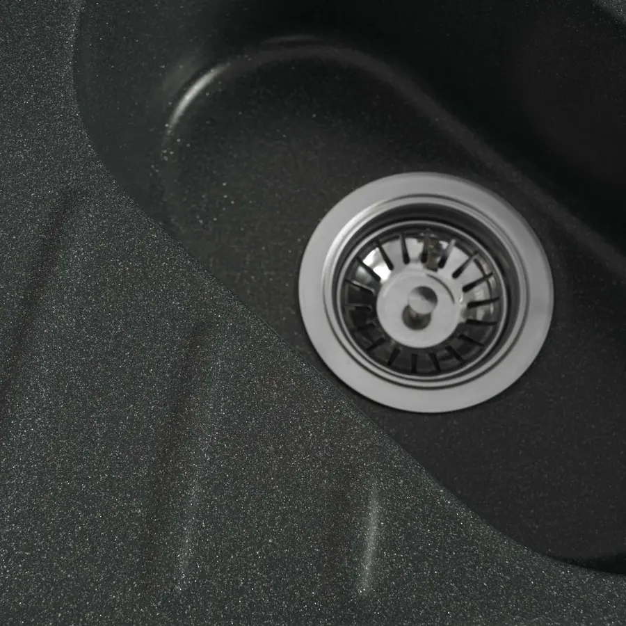 Гранітна мийка для кухні Platinum 9250UW LARGO глянець Антрацит