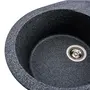 Гранітна мийка для кухні Platinum 5847 ONYX матова (графіт)
