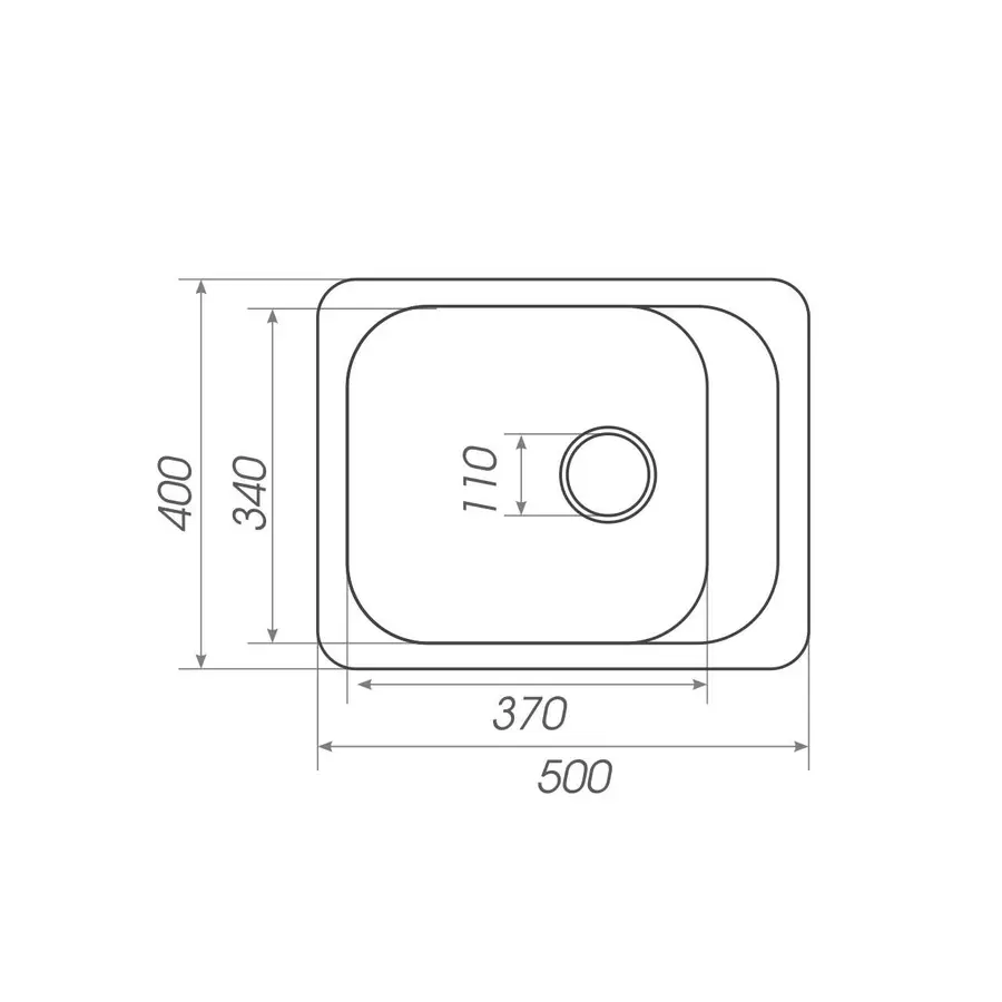 Гранитная мойка для кухни Platinum 4050 KORRADO матовая Мокко