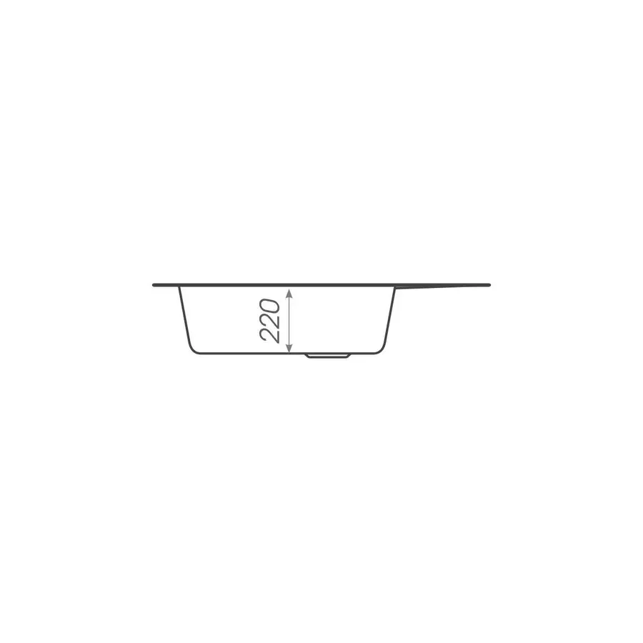 Гранітна мийка для кухні Platinum 6250 SOUL матова Графіт