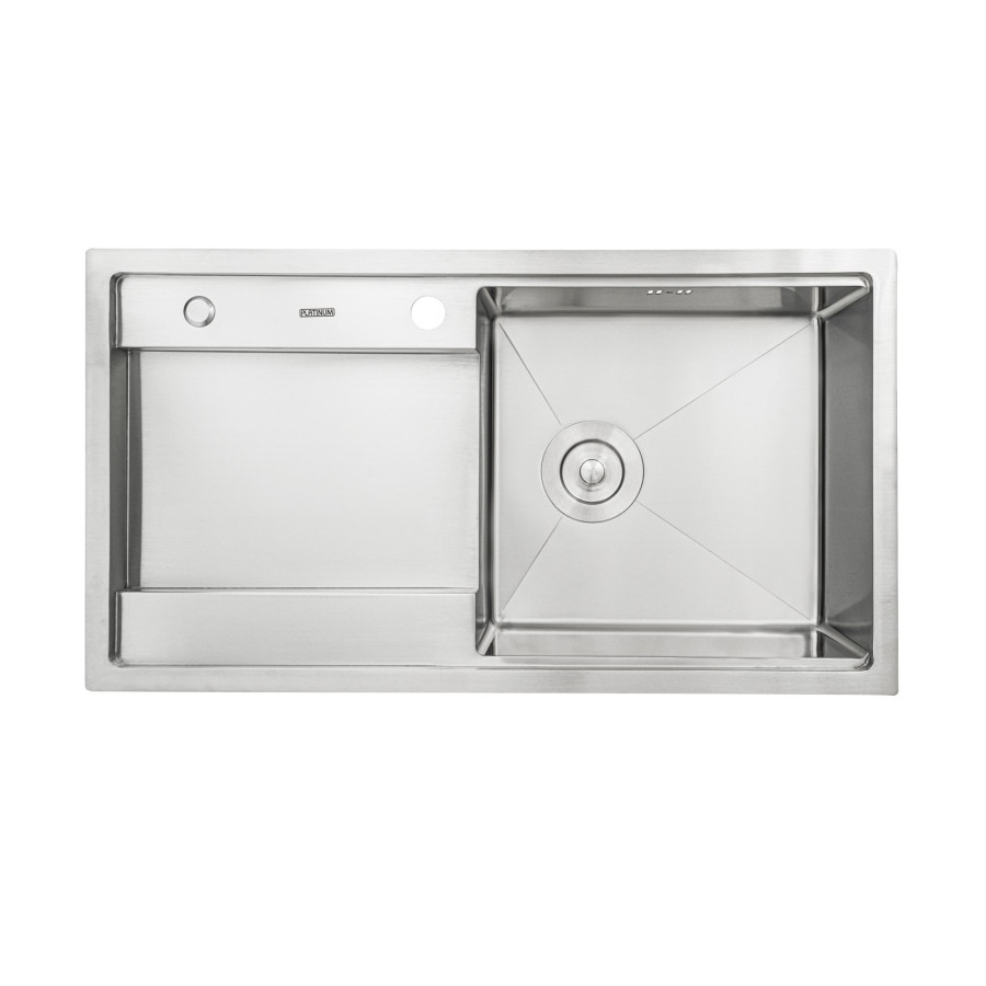 Кухонна мийка Platinum Handmade 820х450х230 R (з кріпленням)