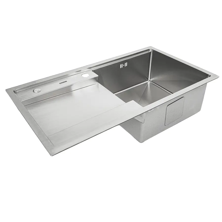 Кухонна мийка Platinum Handmade 820х450х230 R (з кріпленням)