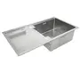 Кухонна мийка Platinum Handmade 820х450х230 R (з кріпленням)