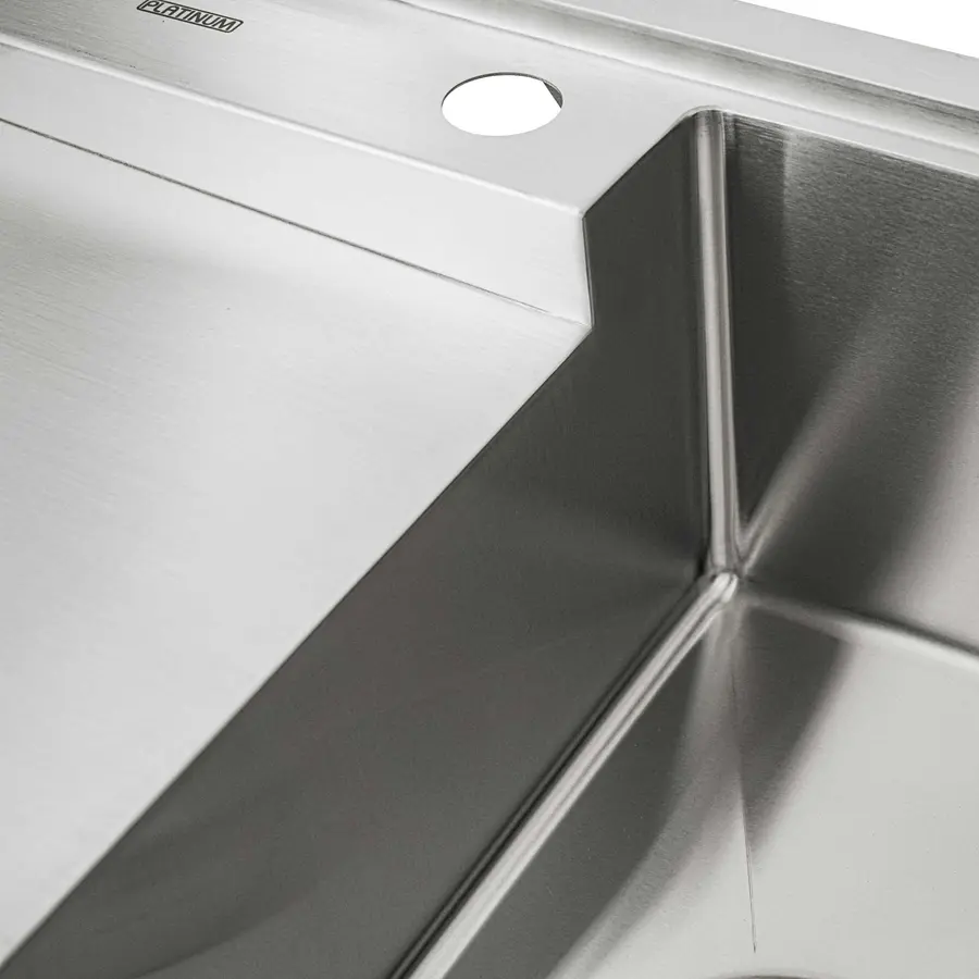 Кухонна мийка Platinum Handmade 820х450х230 R (з кріпленням)